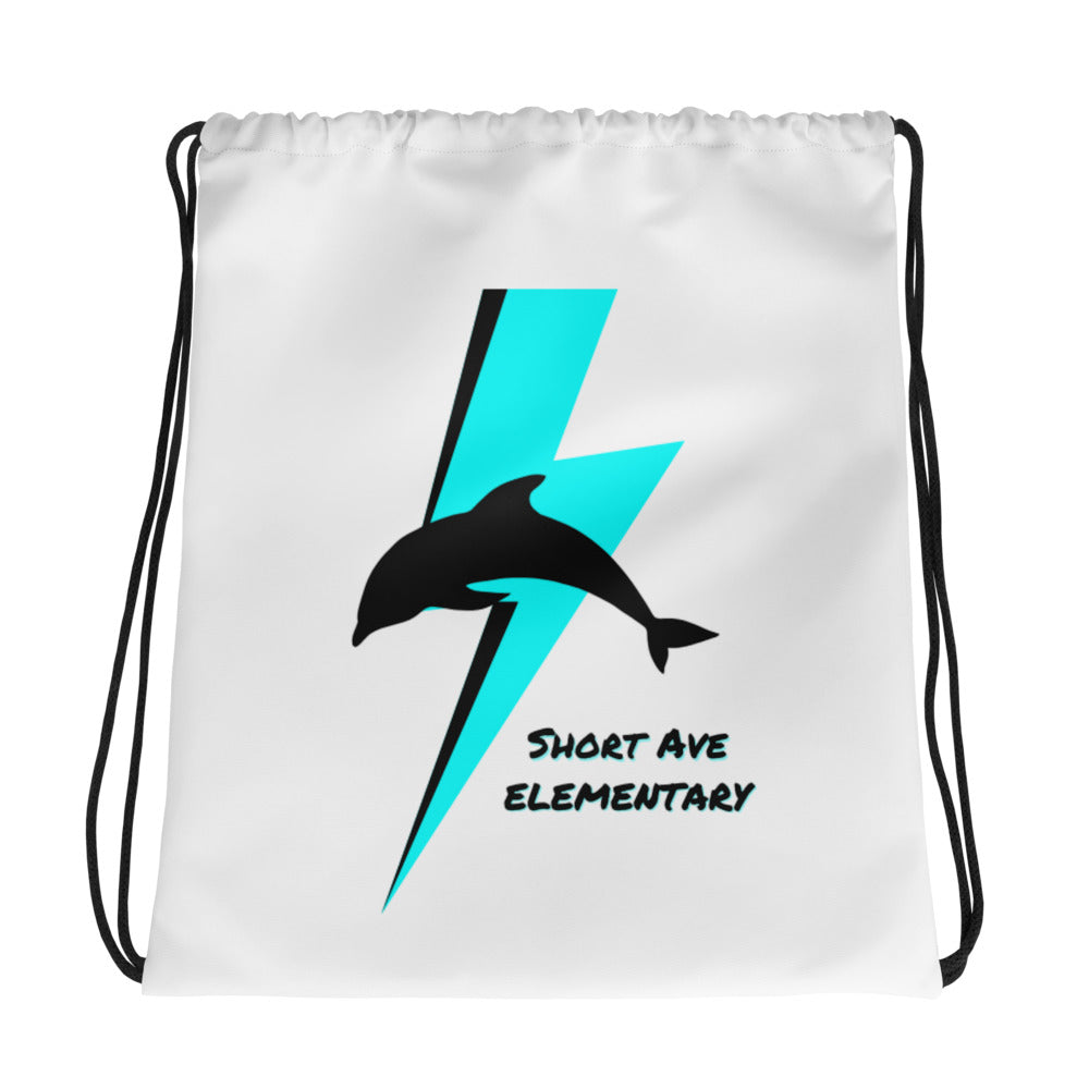Short Ave Logo Drawstring Bag